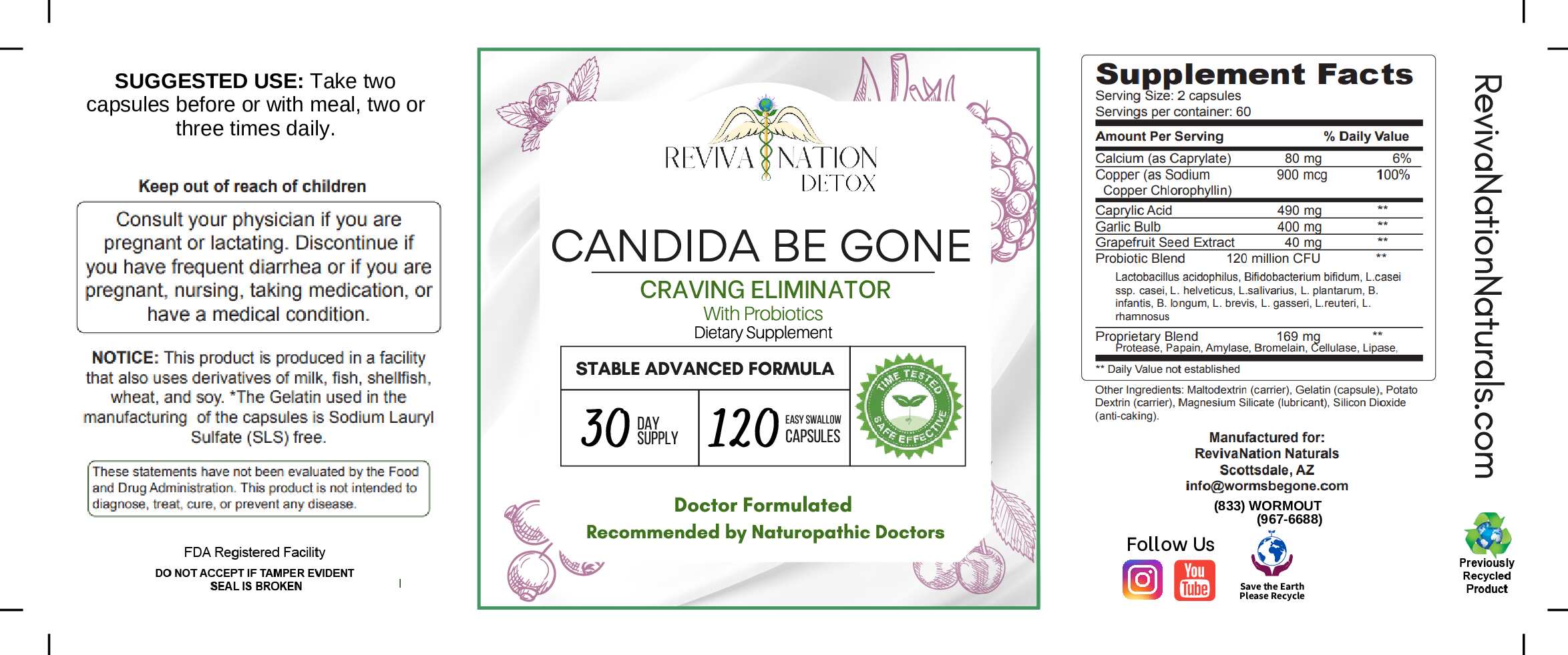 Candida Be Gone Craving Eliminator • 30-Day Supply