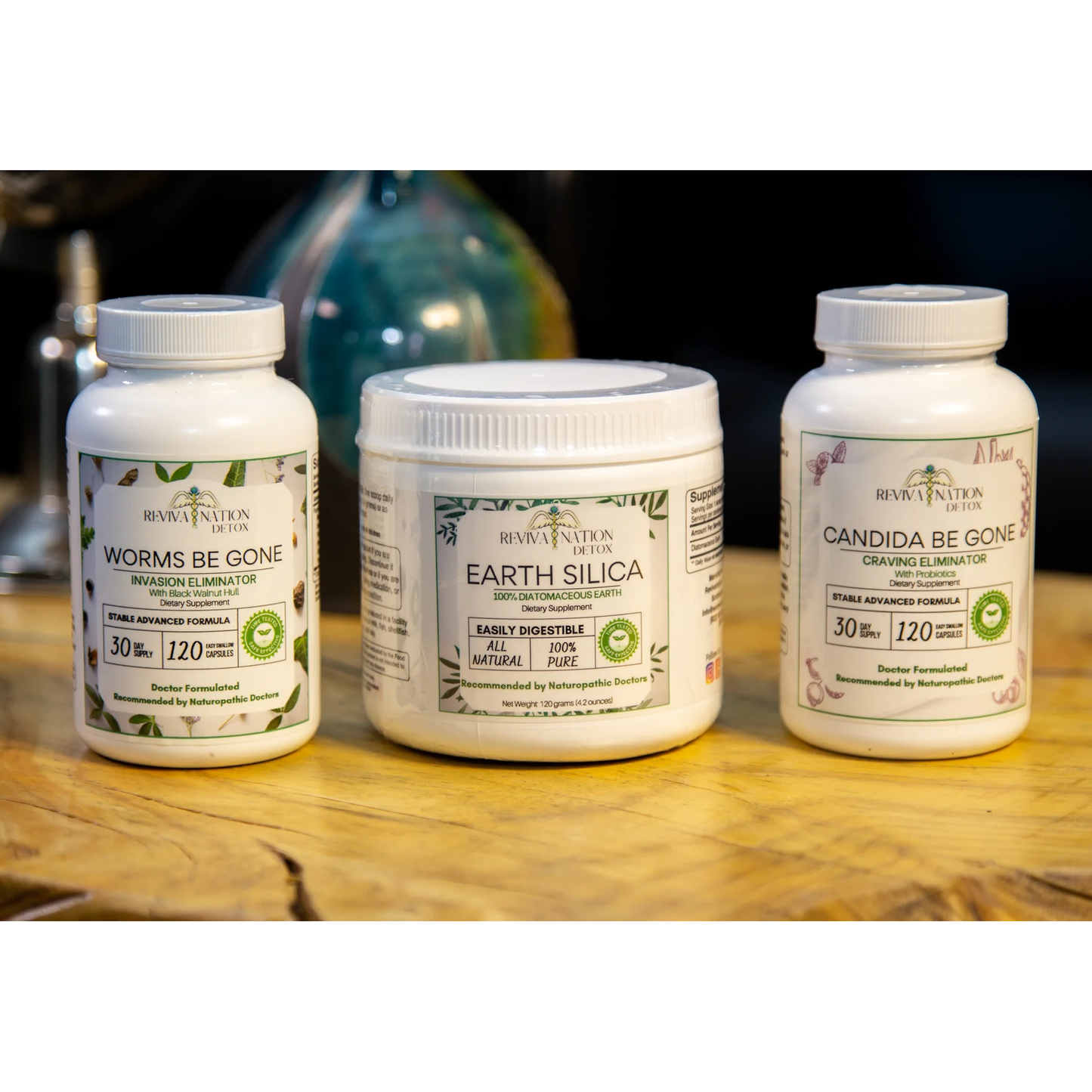 Worms Be Gone + Candida Be Gone w/ Diatomaceous Earth • 30-Day Cleanse - Love My Colon